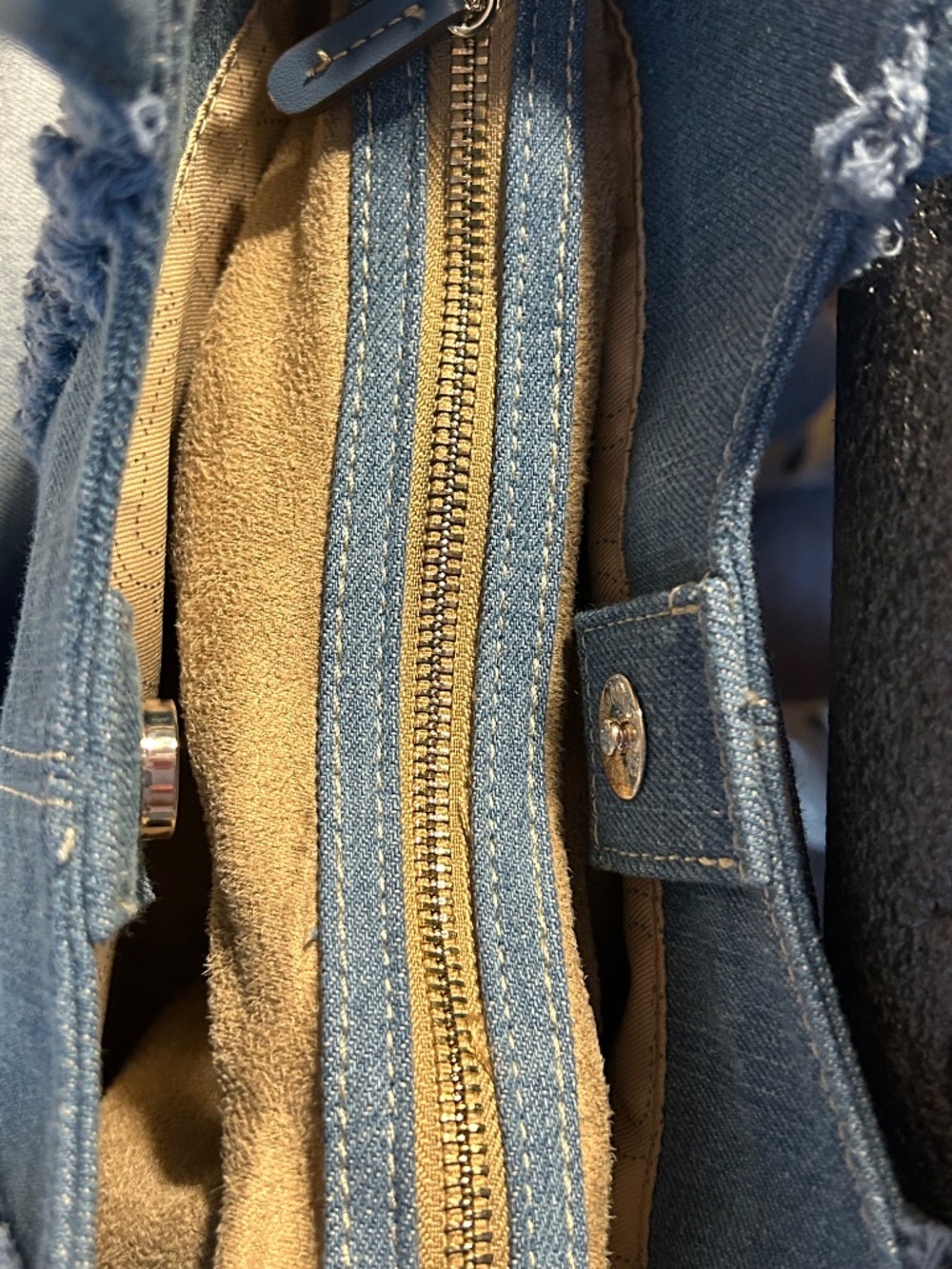 True Religion Atlas Frayed Medium Tote Bag - Picture 3 of 3